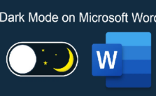 How to make microsoft word dark mode