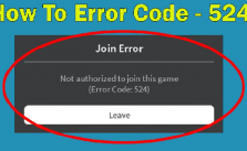 How to fix roblox error code 524